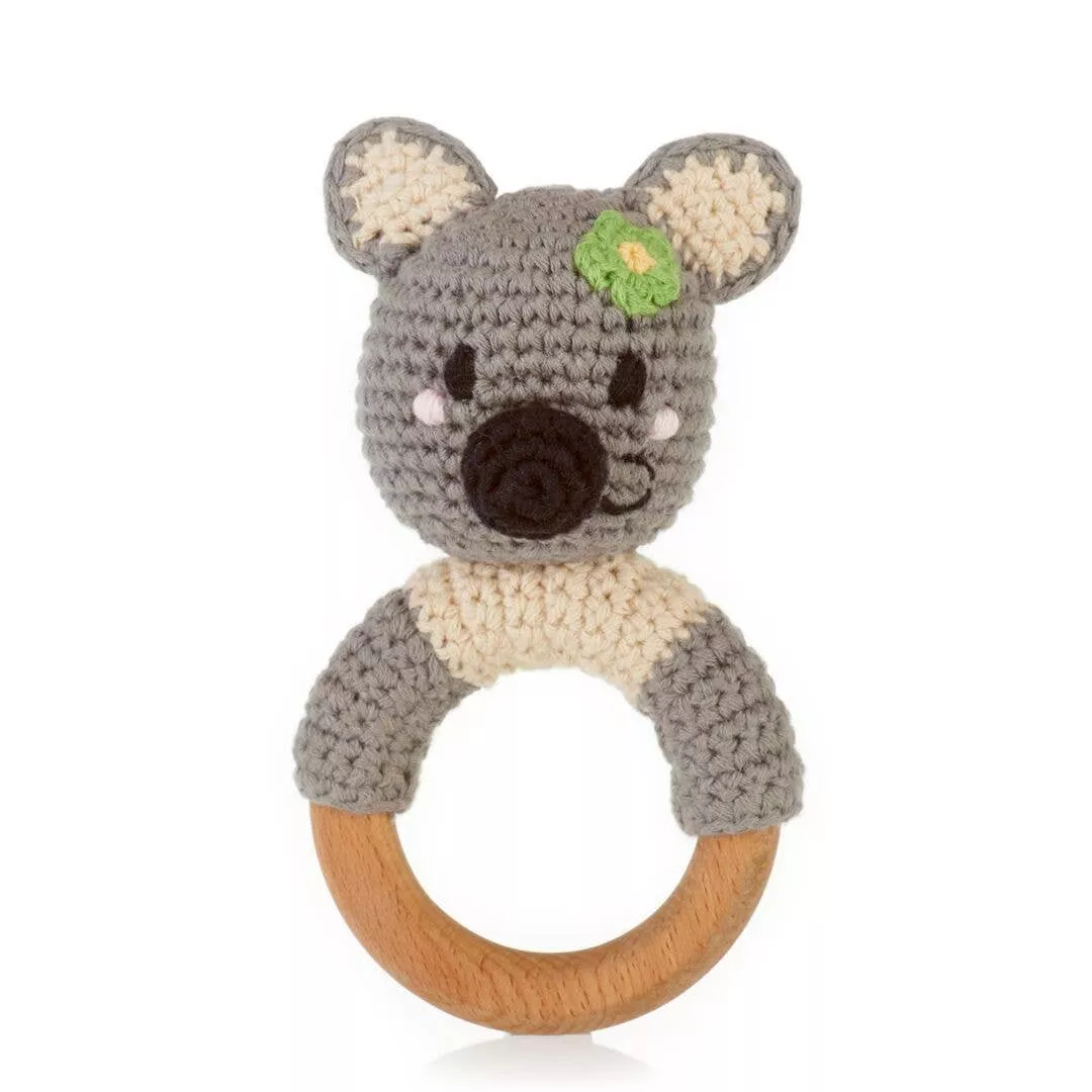 Wooden Teething Ring - Rattle Koala