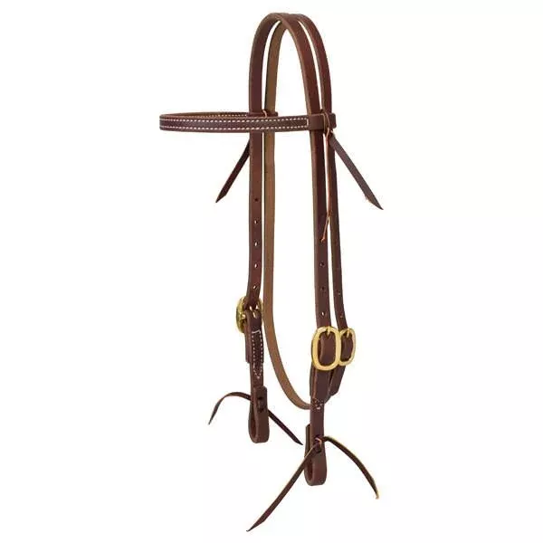 Working Tack Single-Ply Headstall with Tie Ends