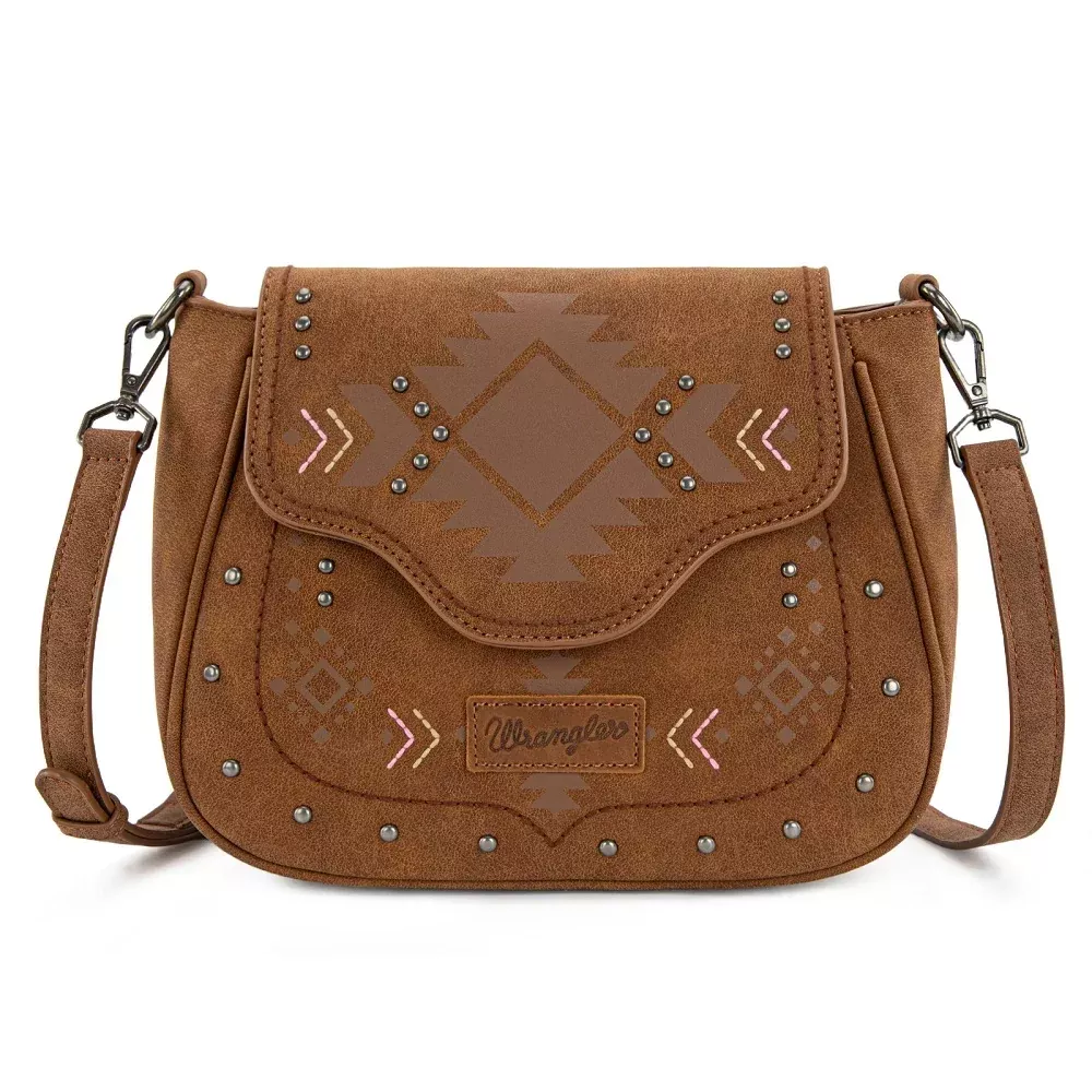 Wrangler Aztec Saddle Crossbody Bag