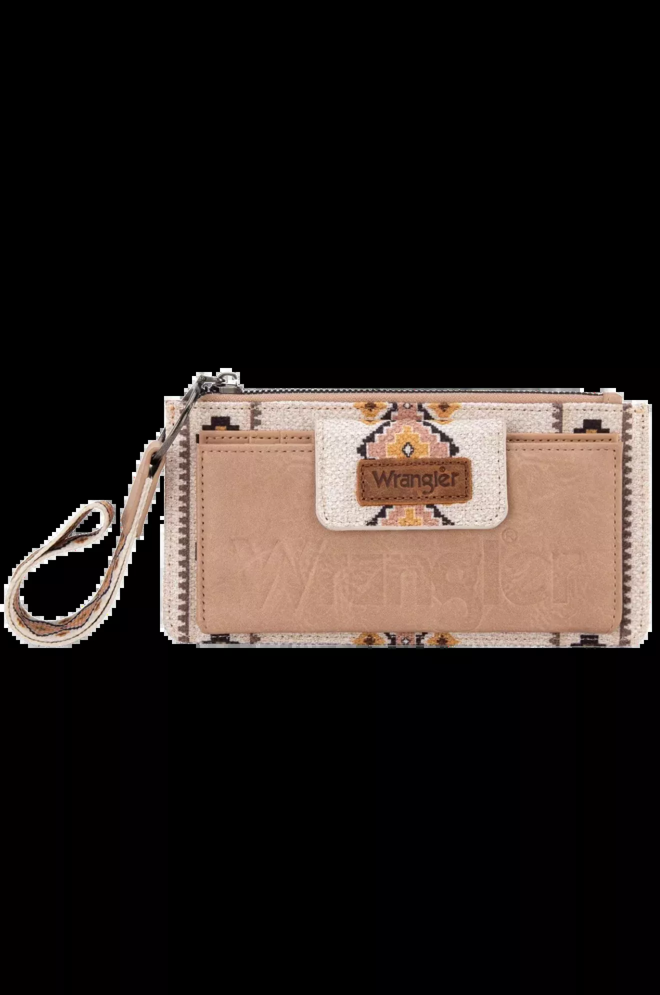 Wrangler Aztec Tan Bifold Wristlet