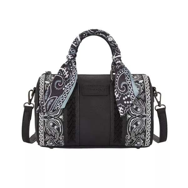 Wrangler Barrel Bag | Paisley | Black