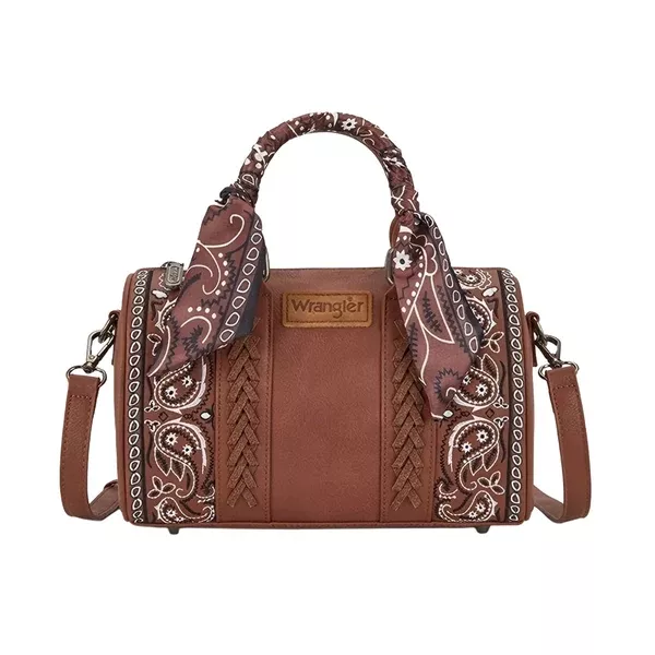 Wrangler Barrel Bag | Paisley | Tan