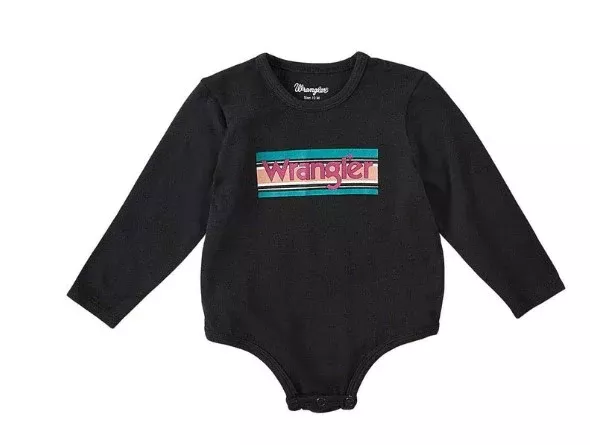 Wrangler Black Logo Onesie 112322443