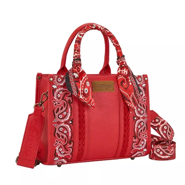 Wrangler Crossbody Bag | Paisley | Red