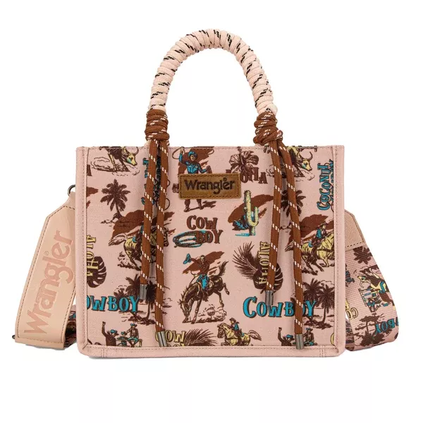 Wrangler Crossbody Bag | Rodeo Print | Pink