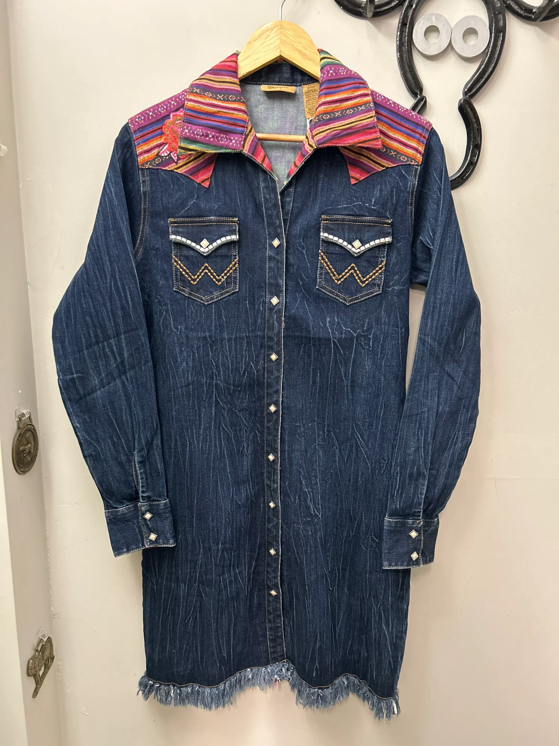 Wrangler Denim Shirt Dress Small