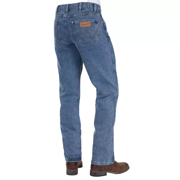 WRANGLER MENS JEANS | REGULAR STRAIGHT LEG | STONE | 34 LEG