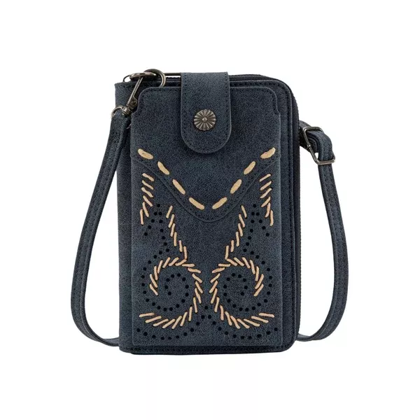 Wrangler Phone Wallet Bag | Swirl | Navy