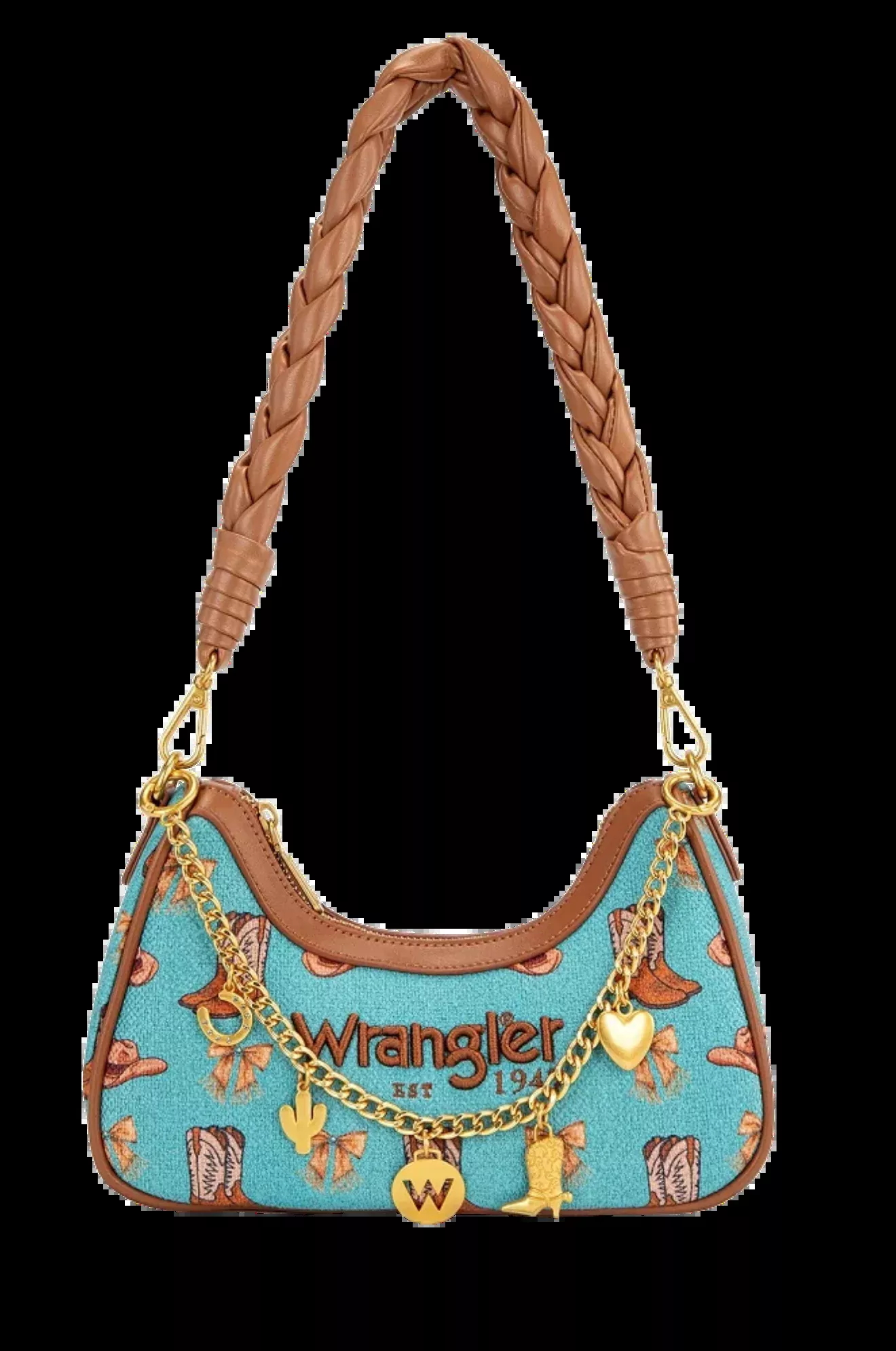 Wrangler Rodeo Icons Western Braided Handle Shoulder Bag