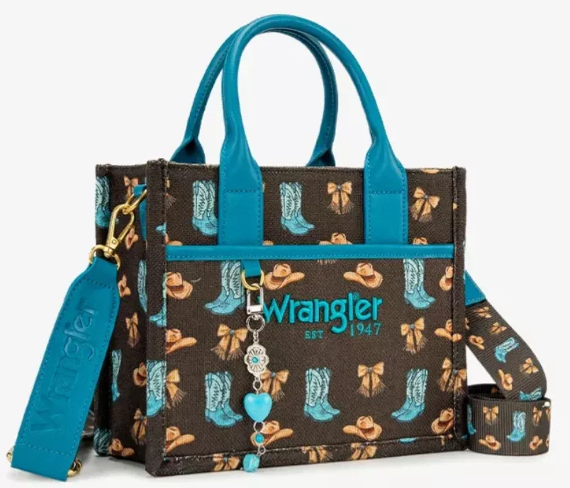 Wrangler Rodeo Icons Western Canvas Tote Bag