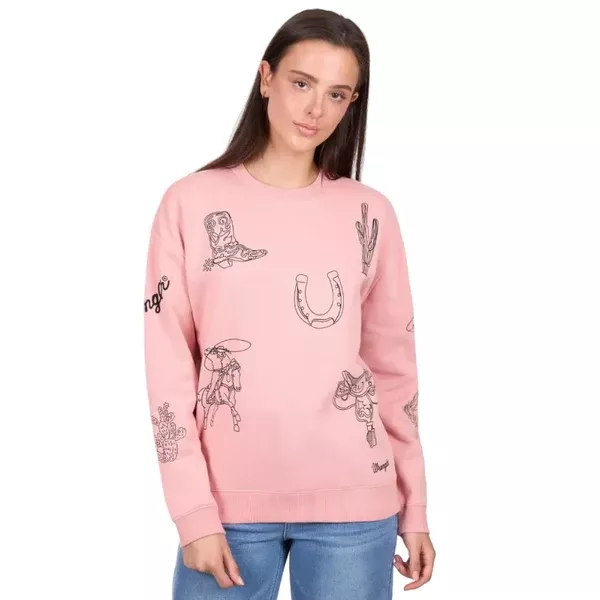 Wrangler Womens Crew | Mallory | Rose