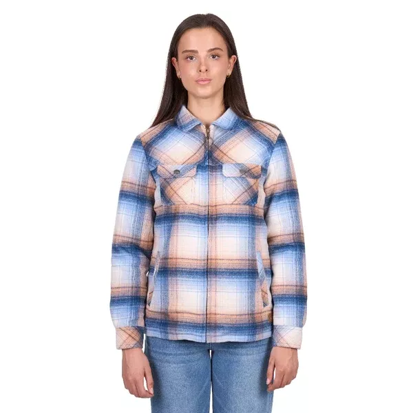Wrangler Womens Shirt Jacket | Darla | Blue / Clay