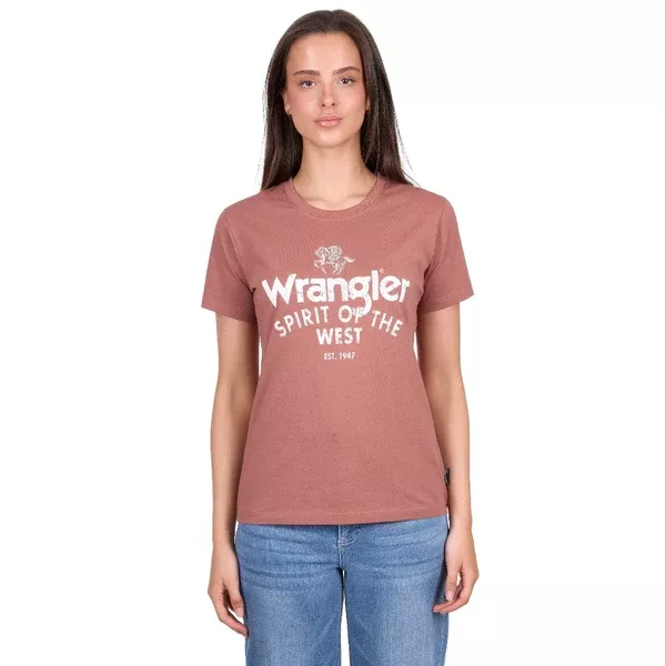 Wrangler Womens T-Shirt | Sheena | Copper