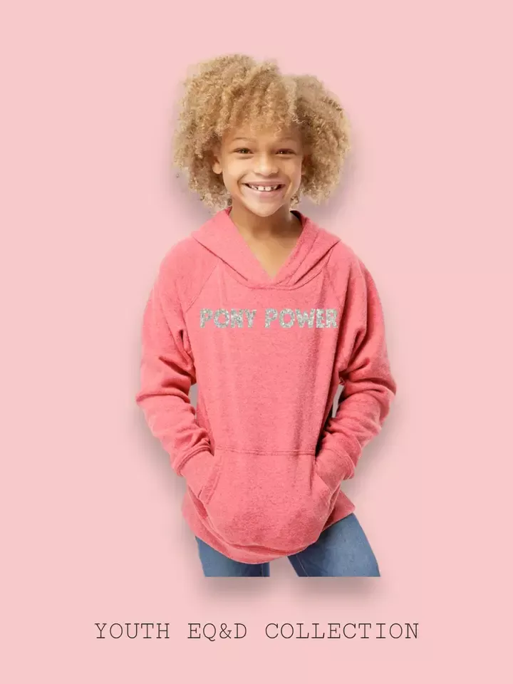 YOUTH SWEATSHIRT "PONY POWER" By Equine & Design