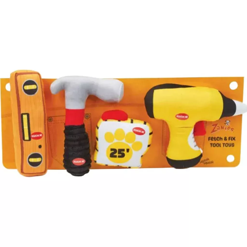 Zanies Fetch & Fix Tool Dog Toys 4-Pack