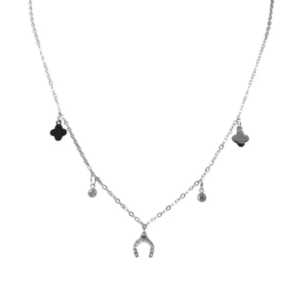 Ziggy Necklace | Steel