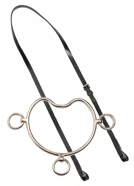Zilco Anti Rearing Chifney Bit & Strap - Nickel Plate