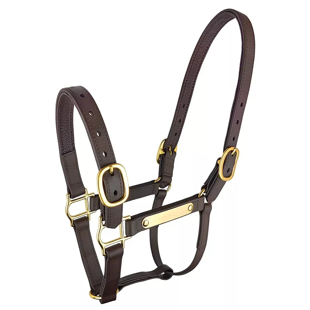 Zilco Deluxe Synthetic Nose Buckle Halter - Brown