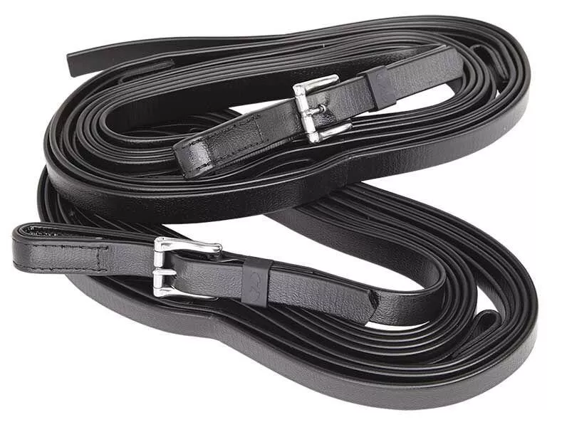 Zilco Plain 4 Loop Reins (4.4Mtr) - (ladder reins)