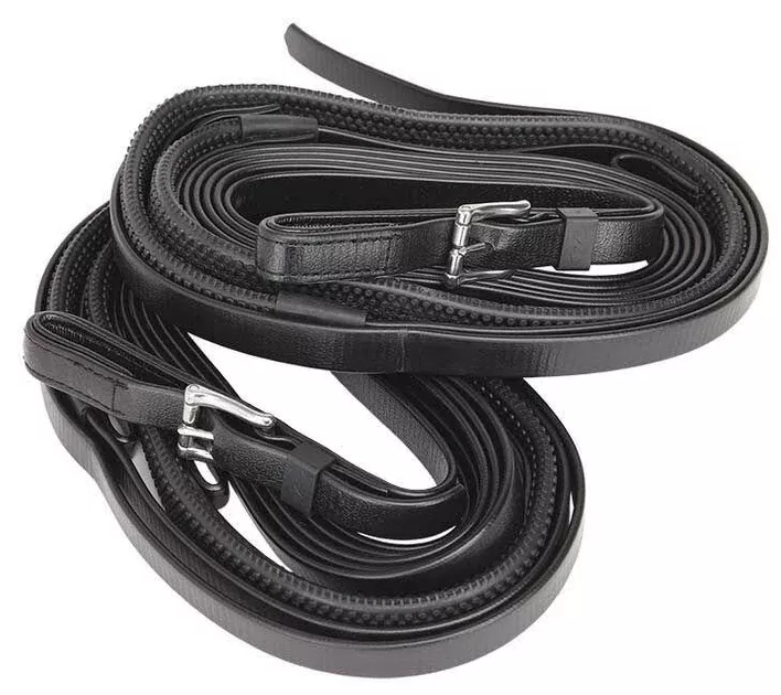 Zilco R-Grip 4 Loop Reins (4.4Mtr) - Black