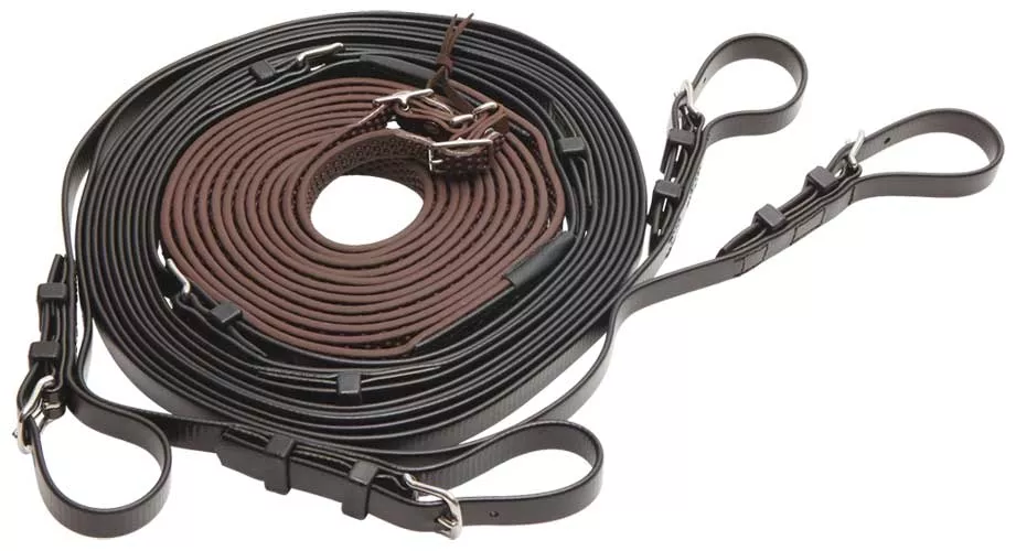 Zilco Reins Pair R Grip Black/Brown