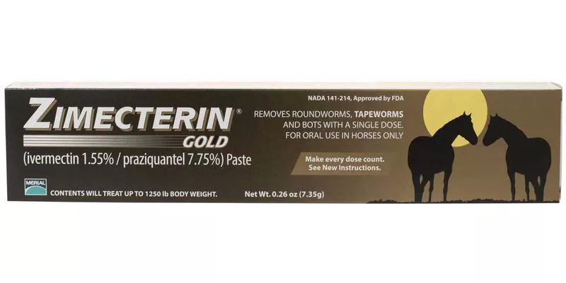ZIMECTERIN GOLD IVERMECTIN HORSE DEWORMER PASTE